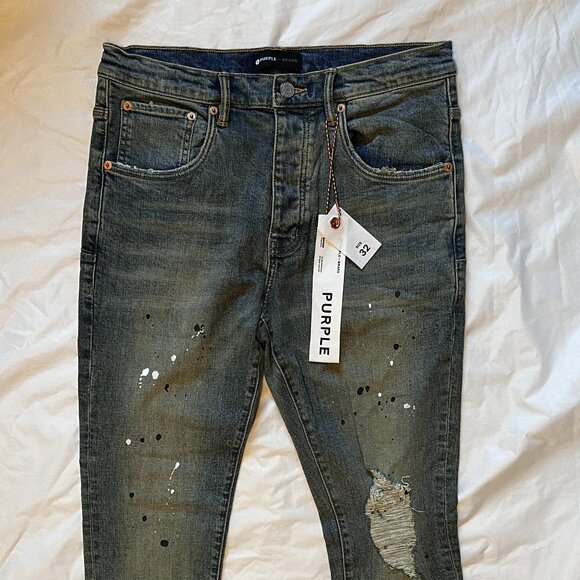 Purple Brand P002 Dropped Fit Mid Rise with Slim Leg Men's Jeans Size 32